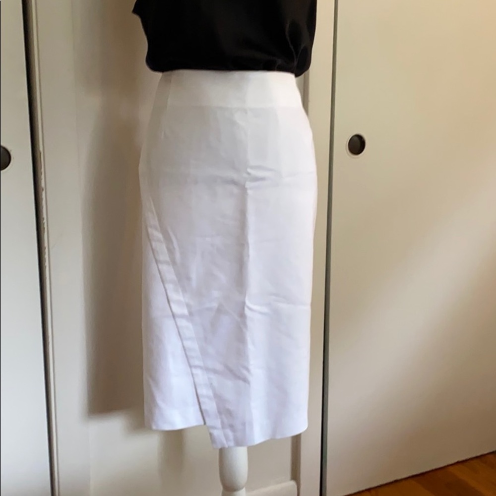 Lane Bryant Asymmetrical White Skirt-Size 14